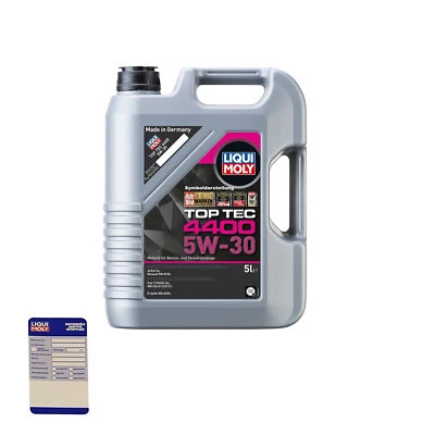 Liqui Moly 3751 Motoröl, Öl, Top Tec 4400 5W-30 5L Kanister passend für Nissan