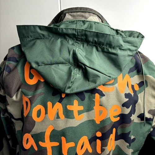Message In A Bottle NWOT Women's Customized Green Camouflage Jacket Size S - Picture 5 of 14