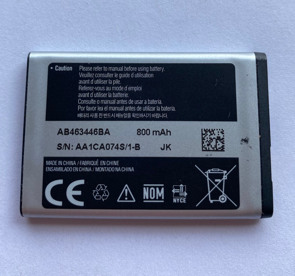 High Quality Generic Replacement Battery AB663450GZ Samsung Phones Not Tested