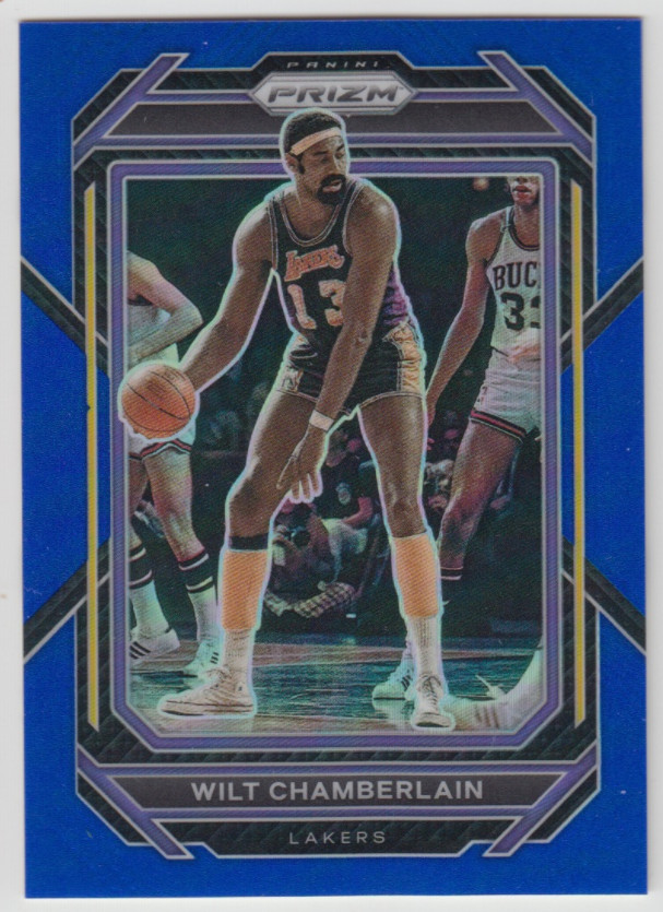 2021-22 Panini Prizm Lakers Wilt Chamberlain #285 Blue Prizm 178/199