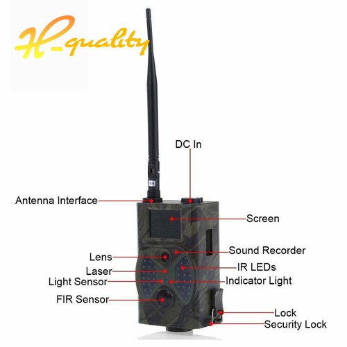 HC-300M Hunting Trail Camera 12MP GPRS MMS 1080P IR Night Vision Video Camera - Picture 12 of 12