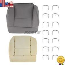 For 2004 2005 2006-2008 Ford F-150 Driver Bottom Foam Cushion & Seat Cover Gray