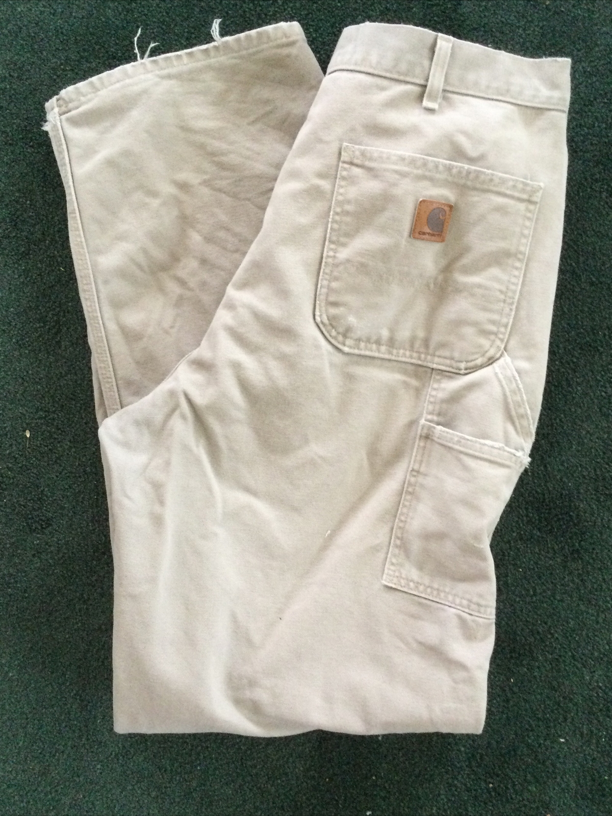 Carhartt Pants Men 38X34 Khaki Relax Fit Carpenter Work Canvas Distressed Grunge thumbnail 10