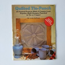 Vintage Quilted Tin-Punch Project Book by Linda Huffman Plaid 7898 1985