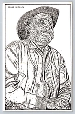 Postcard Artist John Hagner  Moab Utah Frank McGrath Charlie Wooster Wagon Train