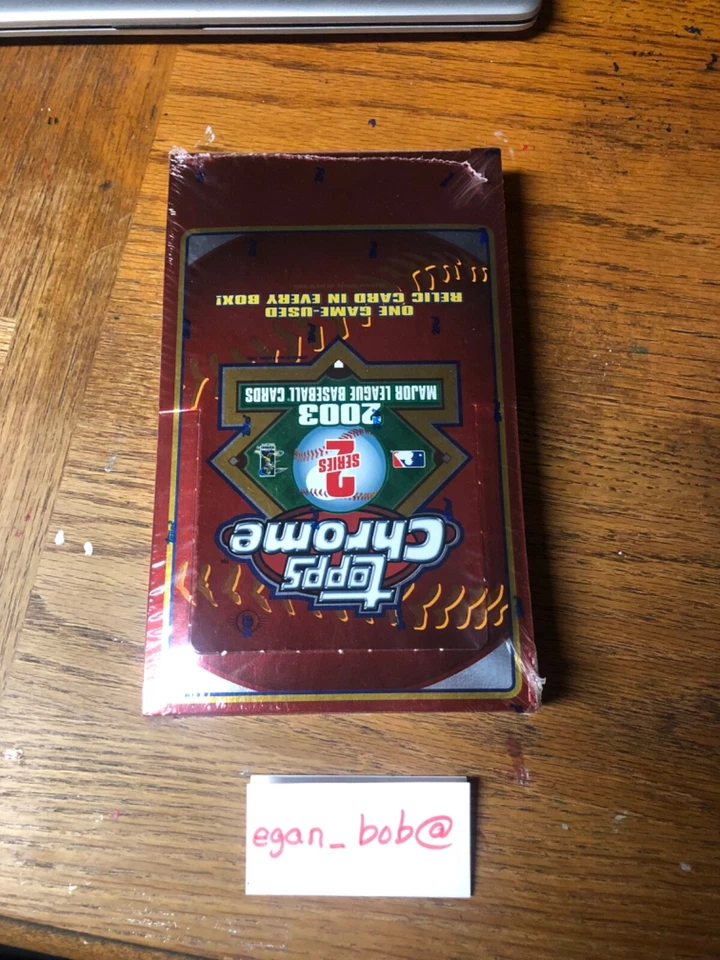 2003 Topps Chrome  Baseball  SERIES 2 Sealed Hobby box  VERY LIMITED and rare - Image 3 of 4