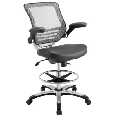 Modway Furniture Edge Drafting Stool, Gray - EEI-211-GRY