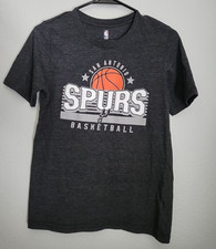 NBA San Antonio Spurs Basketball Charcoal Gray T-shirt Youth Large 14/16