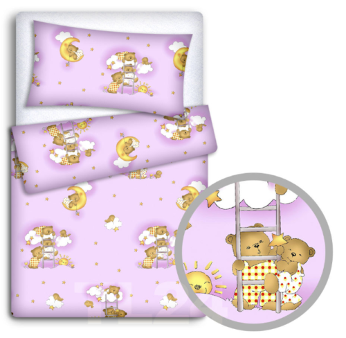 Anti Allergy Baby 100% Cotton Duvet Pillow Filled Quilt Bedding 120x90 & 135x100 - Afbeelding 25 van 25