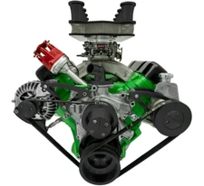 March Performance Big Block Chrysler Deluxe Serpentine Kit PS ALT 426 -440 MOPAR