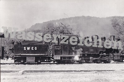 Orig. Foto E. Werner Lok SWEG 152 im Bhf Schöntal 1963 (971)