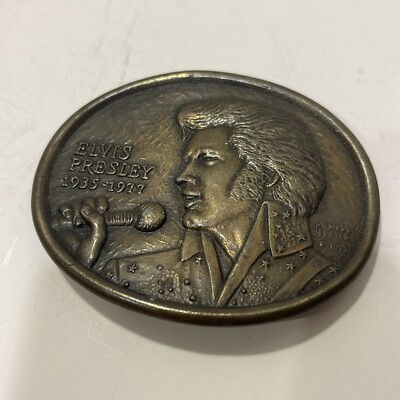 Vintage Elvis Belt Buckle Vintage Elvis Presley Guitar Memorial Belt Buckle | eBay main image 3