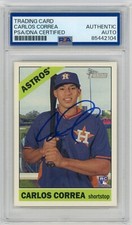 2015 HERITAGE CARLOS CORREA ASTROS TWINS AUTOGRAPHED SIGNED BASEBALL CARD RC PSA