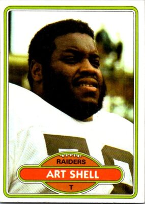 1980 Topps #382 Art Shell football card 6u