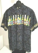 Kool Nice Vtg KOKO Island Size XXL Multi Beer Prnt Cotton Rayon Hawaiian Shirt