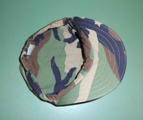 US Marine Corps USMC EGA Woodland Camo 8 Point Utility Cover Hat Cap All Sizes - Picture 3 of 10