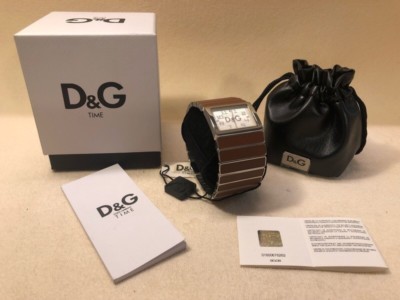 D&G DOLCE & GABBANA DW0085 TIME PASSION DE IBIZA stainless+Broun