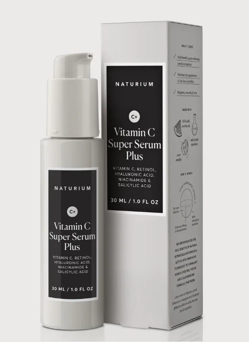 Naturium Vitamin C Super Serum Plus Hydrates Brightens Anti-Aging 1oz/30mL NIB - Image 4 of 4