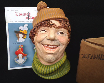LEGEND PRODUCTS THE DECKHAND KREIDEGESCHIRR KOPF WANDBEHANG BOSSONS F WRIGHT VERPACKT