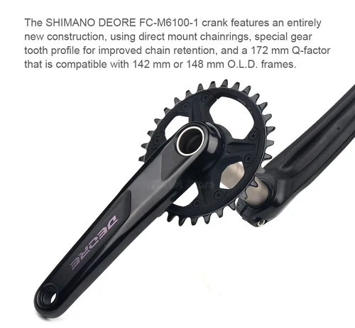 MTB Fahrrad Kurbelgarnitur 170/175mm Kurbelarm 32T/34T/36-26T Kettenblatt 11/12-fach - Bild 22 von 29