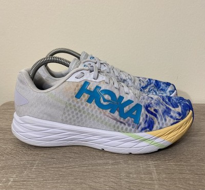 Hoka One One Unisex Rocket X 1113532 White Running Shoes Sneakers M 8 W 9 