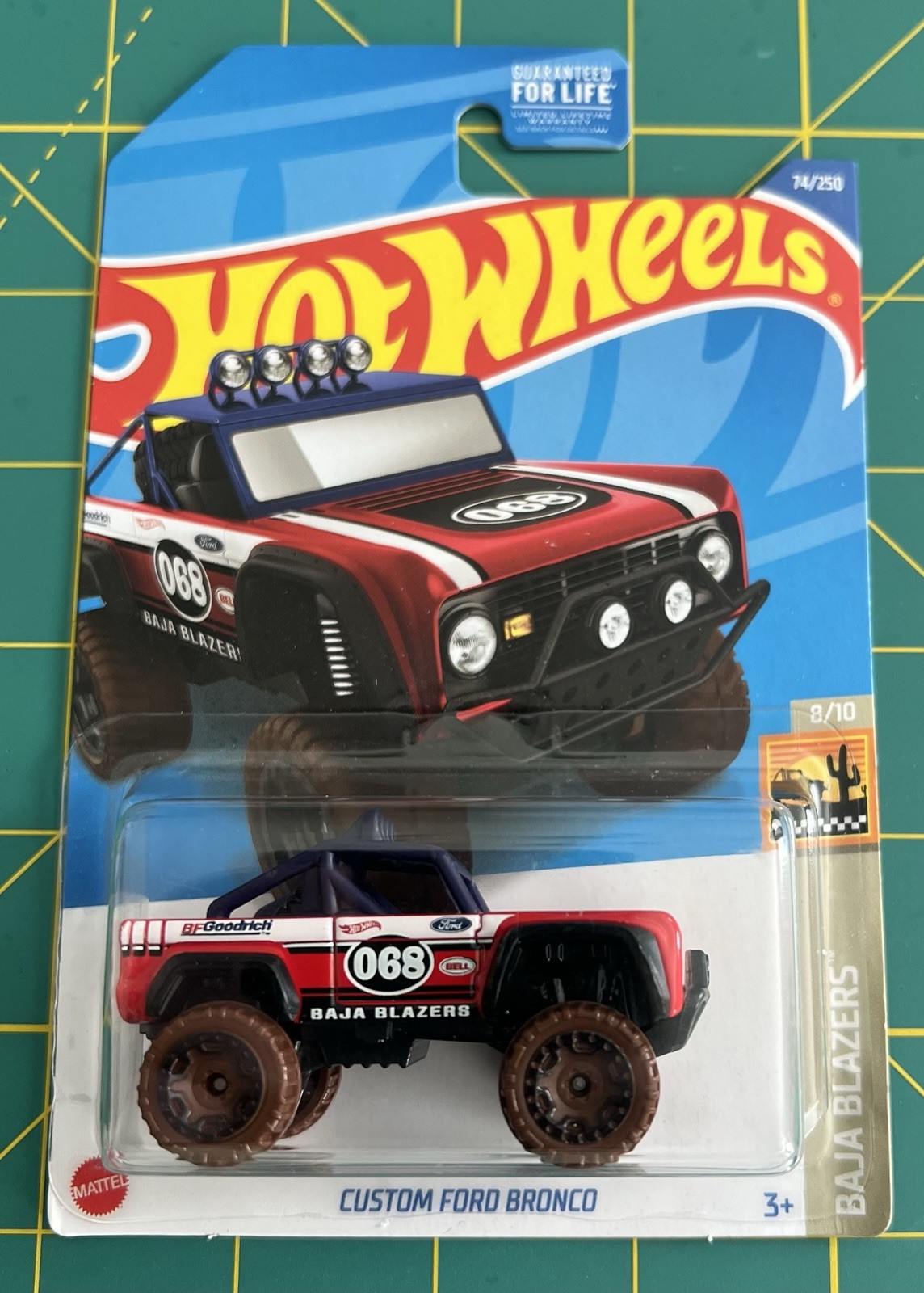 2022 HOT WHEELS CUSTOM FORD BRONCO BAJA BLAZERS 8/10 RED