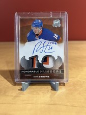 2014-15 Ryan Strome The Cup Honorable Numbers Auto Patch 3 Colors /18 #HN-RS