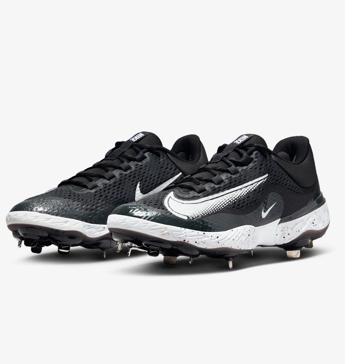 NEW Nike Alpha Huarache Elite 4 Low Metal Baseball Cleats Mens Sz 7 DJ6521-003