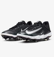 NEW Nike Alpha Huarache Elite 4 Low Metal Baseball Cleats Mens Sz 7 DJ6521-003