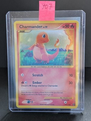 Pokemon Karte TCG Charmander 101/100 Holo Mit Swirl Majestätischer Morgen 2008