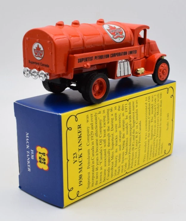 Matchbox MoY Yesteryear Y23 Mack Tanker Supertest Petroleum Comp. Canada Code 2 - Bild 2 von 4
