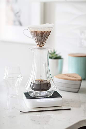  EVOKE Coffee Carafe - Elegant Double-Wall Glass Design, 20oz (600ml) Capacity 