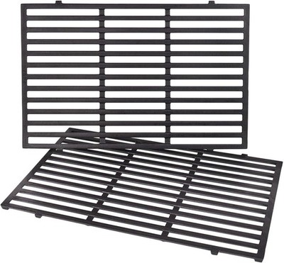 Cast Iron Grill Grates Replacement for Weber Genesis 300 E-310 E-320 E-330- 2pcs