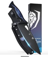 Dalstrong Chef Knife Professional - 8”  Night Shark Series Titanium Coated Blade