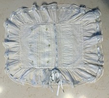 Vintage Pillow Cover Embroidery, Lace, and Ri...