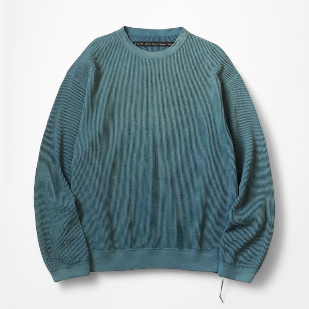 トップス Kapital Eco Waffle Crew Sweatshirt USED KAPITAL ECO WAFFLE BIG CREW SWEATSHIRT GOOD M-B63D | eBay