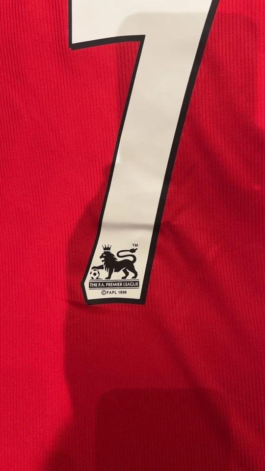 Maillot Vintage Manchester United Domicile BECKHAM #7 UMBRO/sharp( Années 90) XL - Photo 2/4