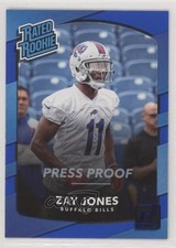 2017 Panini Donruss Rated Rookie Press Proof Blue Zay Jones #309 1u6