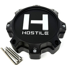 Hostile Wheels Satin Black Chrome Emblem Center Cap Hc-8009sb Hc-8009 8 Lug Hostile Wheels Satin Black Chrome Emblem Center Cap Hc-8009sb Hc-8009 8 Lug