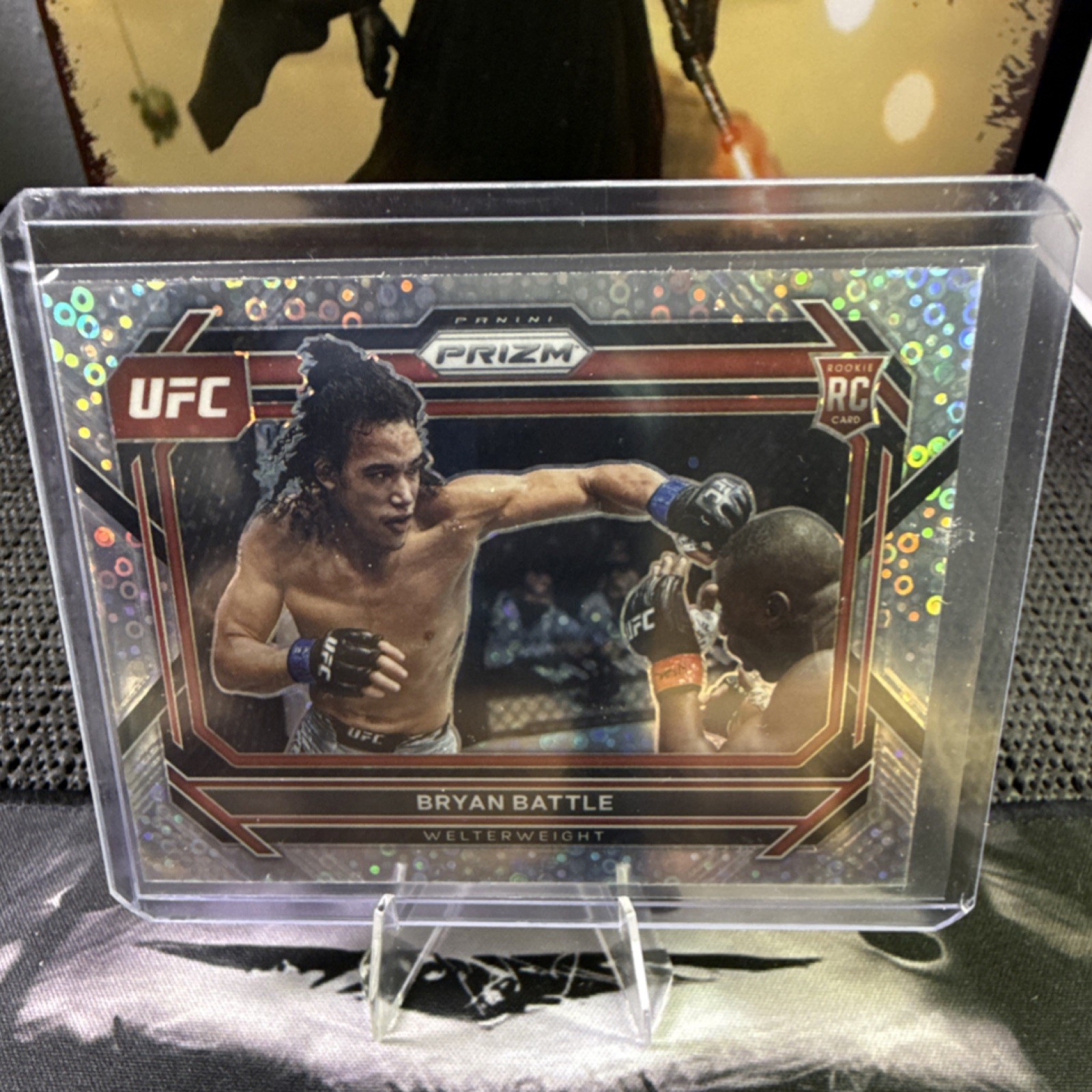 Panini 2023 Prizm UFC Bryan Battle Rookie Prizm #58 MMA Trading Card