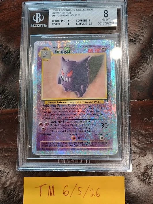 Gengar Pokémon TCG Legendary Collection Individual Collectible