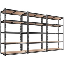 2020lbs storage shelves 5 tier garage shelving heavy duty, adjustable