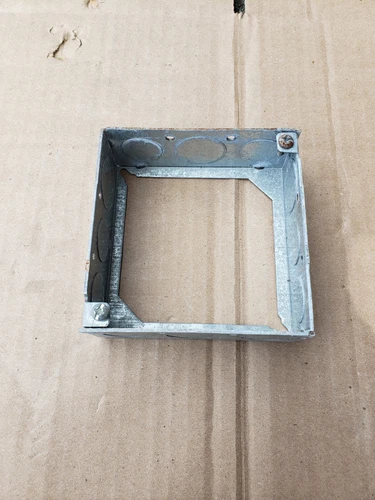Box Of 16 4" Square Electric Extension Box 1 1/2" deep Welded 1/2" & 3/4" KO