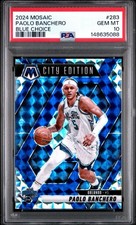 2024 Panini Mosaic Paolo Banchero Blue Choice Prizm /45 Psa 10 Orlando Magic