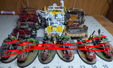 Warhammer 40K Orks Fully Assembled  Painted Mixed Lot Army
