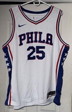 Philadelphia 76ers Jersey Mens 2XL White NBA Ben Simmons Swingman Nike