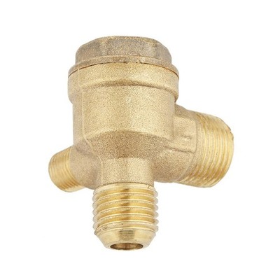 High Performance Air Compressor 90 Degree Check Valve Brass M10xM14xPT3/8 Thread