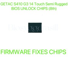 GETAC S410 G3 14 inch Touch Semi Rugged Notebook, ADMIN NO PASSWORD BIOS CHIP