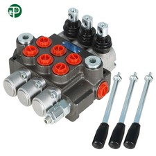 3 Spool 13GPM Hydraulic Directional Control Valve Manual Operate P40 New