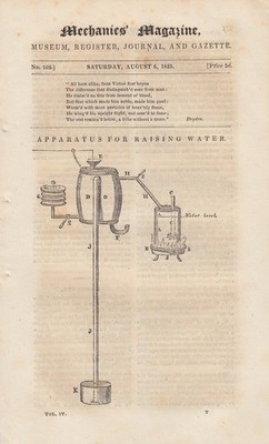WATT'S COUNTERPOISE CRANE; AN INQUIRY INTO THE STRENGTH OF MAN, BY M. DE LA HINE
